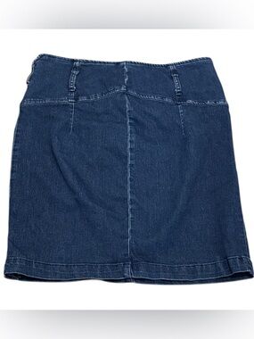 Free People Super Stretch Denim Mini Skirt Size 12 Orig $98
